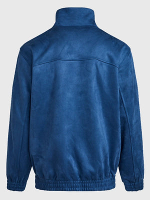 Recreated Adidas 2026 Chinese New Year Tang suede leather jacket in royal blue