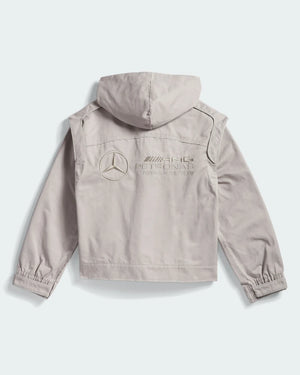 Adidas x Bad Bunny x Mercedes Racing zip‑up hoodie with signature co‑branding and motorsport aesthetic