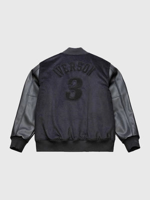 Philadelphia 76ers Allen Iverson Walk The Tunnel varsity jacket in black recreated design with premium detailing