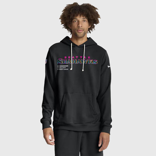 Seattle Seahawks 2025 Black Crucial Catch Hoodie