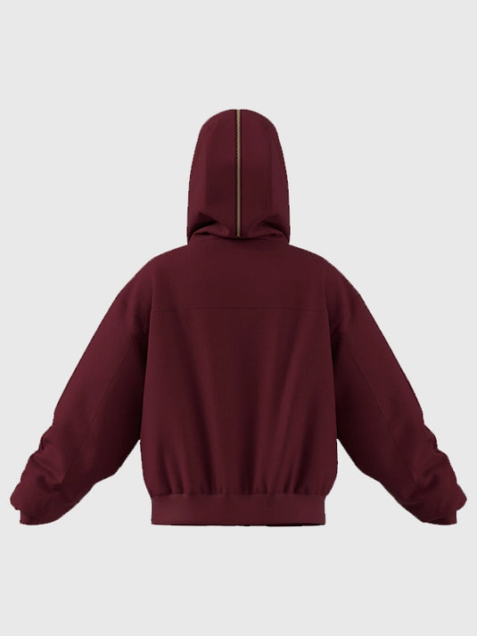 RECREATED Adidas SS26 Lunar New Year jacket designed in brown with soft padding and corduroy finish