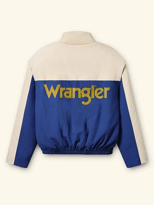Recreated Los Angeles Pit Crew full zip jacket based on Cherry x Wrangler design in royal blue