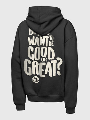 Derrick Rose Good or Great hoodie RECREATED by Mitchell & Ness in black with timeless streetwear appeal