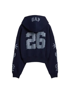 Gap x Coachella 2026 navy zip-up hoodie recreated with comfortable build and laid-back streetwear style