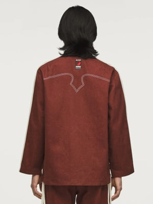 Brown RECREATED Adidas CLOT track jacket by Edison Chen inspired by Chinese New Year aesthetics