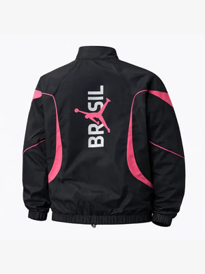 RECREATED FIFA World Cup Brazil 2026 Nike × Jordan Anthem jacket in black with full-zip closure and lightweight insulation