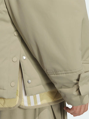 RECREATED premium padded jacket based on the Adidas 3-Stripes 3S style with contemporary streetwear appeal