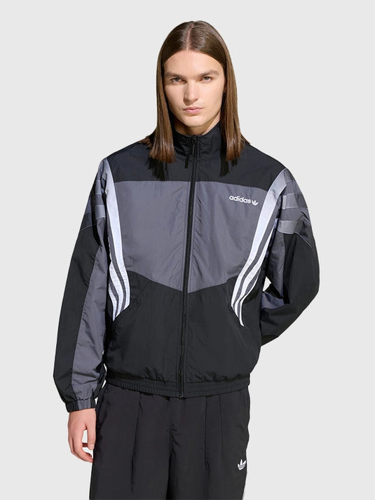 Recreated Adidas Santiago full zip track jacket in black from the Laneway Lookbook 2026 collection