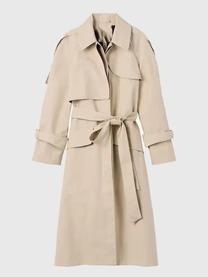 2026 Gap Victoria Beckham Trench Coat crafted with smooth fabric finish and timeless outerwear styling