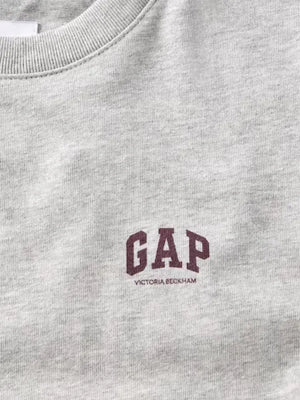 2026 Gap Victoria Beckham Logo Tee crafted with breathable cotton jersey and minimalist front branding
