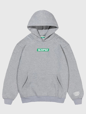 Recreated unisex Ichpig 2026 Aus Strike cordless grey fleece pullover hoodie with soft interior and clean minimalist design