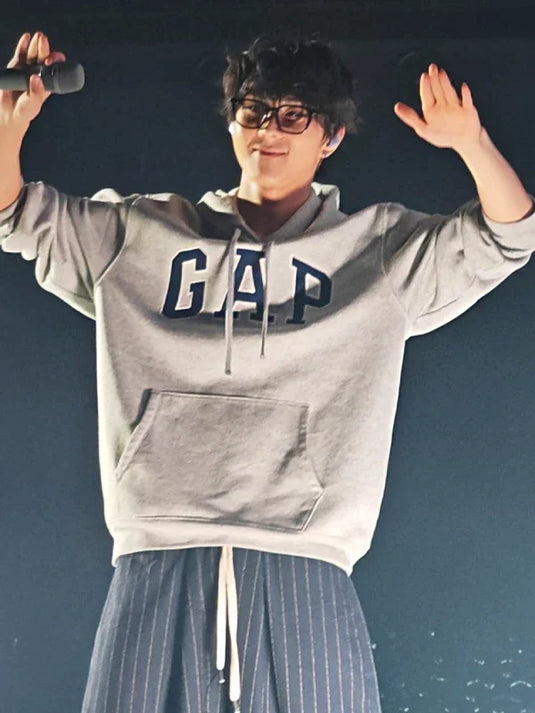 VintageSoft Jungwon Gap Arch Logo Hoodie recreated with premium comfort and timeless design.