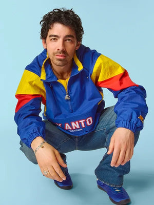 Kanto Starter Pokémon 2026 Half-Zip Jacket crafted with breathable fabric, relaxed fit, and bold multicolor streetwear styling