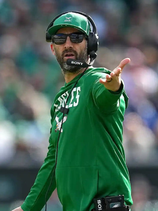 Nick Sirianni Eagles Kelly Green Long Sleeve Hoodie T-Shirt