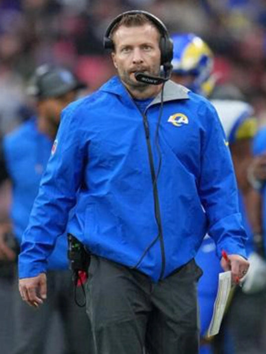 2025 LA Rams Coach Sean McVay Blue Jacket