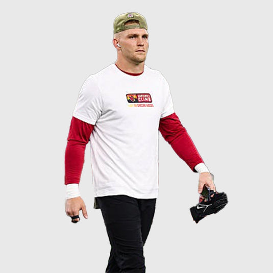 Arizona Cardinals 2025 Cardinals Climb T-shirt in white featuring sleek team graphics.