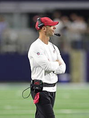 Recreated Nike Arizona Cardinals Long Sleeves T-Shirt inspired by Coach Jonathan Gannon’s sideline look.