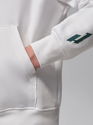 White RECREATED Philadelphia Eagles Jalen Hurts x Jordan Love Hurts 2026 hoodie with a crisp, minimal finish