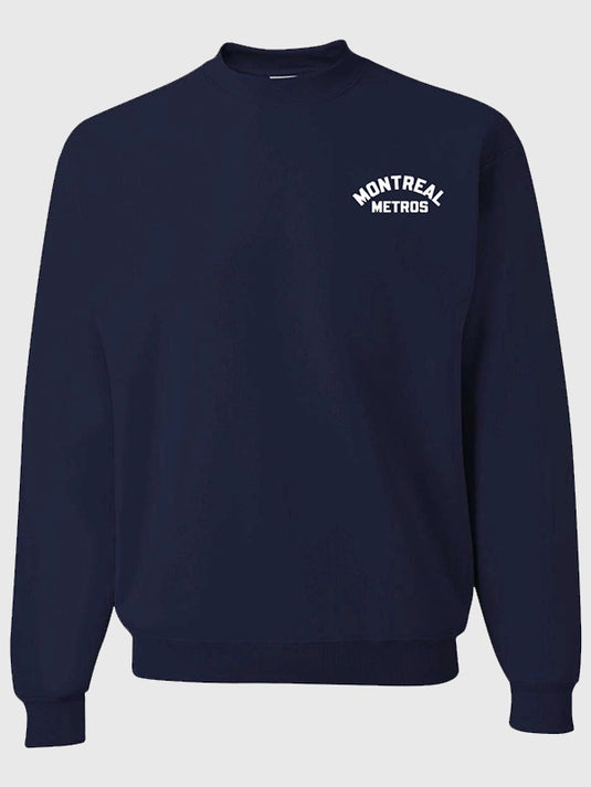 Shane Hollander x Montreal Metros sweatshirt in navy, oversized sporty fit with standout team graphics for street-ready style
