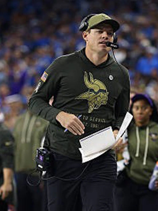 Minnesota Vikings v Detroit Lions Olive Green Hoodie T-Shirt featuring lightweight comfort and team-inspired look.