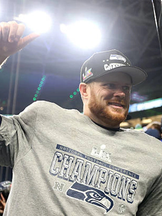 2025 NFC Champions Seattle Seahawks locker room style t-shirt by Nike