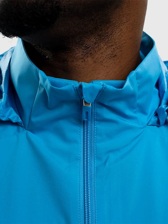 Blue all-weather Newcastle United FC jacket from Adidas 2025/26 collection featuring breathable fabric and subtle club styling