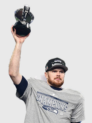 Nike Seattle Seahawks locker room trophy t-shirt in grey marking the 2025 NFC Championship