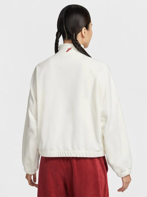 Off-white Nike Chinese New Year 1/2 zip oversized fleece jacket recreated with soft texture and modern silhouette