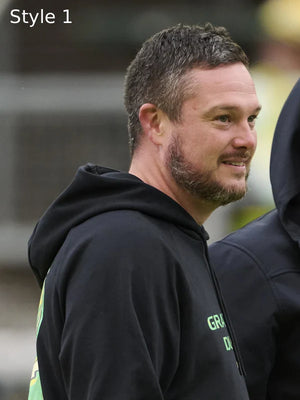 Oregon Ducks Sideline hoodie by Nike in black inspired by the Grateful Dead collab.