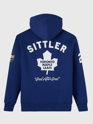 Toronto Maple Leafs inspired OVO pullover hoodie recreated in blue for the 2026 Darryl Sittler collection