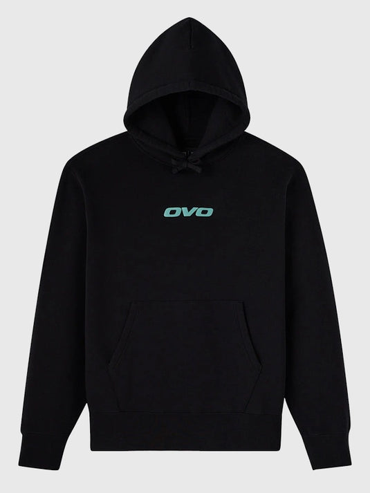 Black pullover graphic hoodie recreated from the OVO x Marvel Wolverine collection with a clean and bold aesthetic
