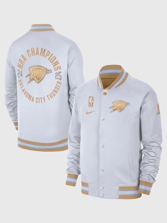 2025 Oklahoma City Thunder Finals Champions Banner Raising Ceremony Jacket