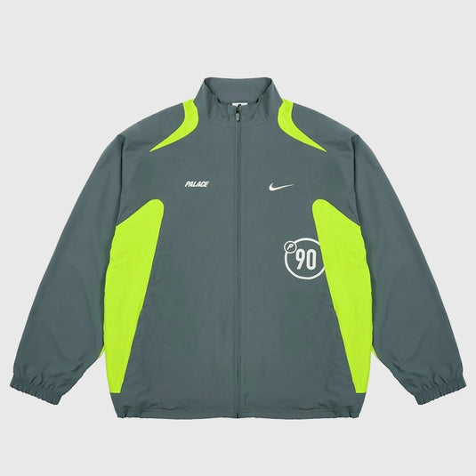 2025 Total P90 full zip track jacket in grey from the Palace and Nike collaboration.