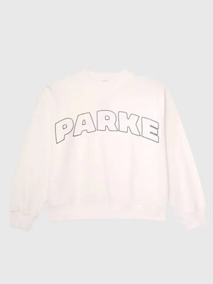 Parke x Target Mockneck Pullover Sweatshirt featuring soft fleece construction and clean minimalist design detailing