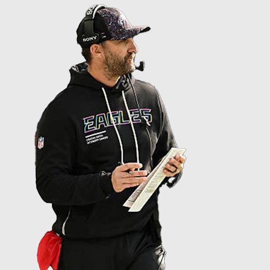 Philadelphia Eagles Nick Sirianni 2025 Crucial Catch Hoodie