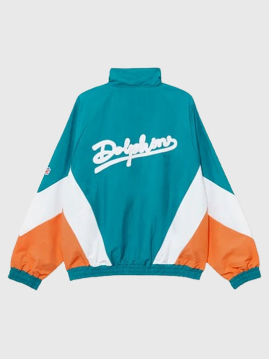Miami Dolphins 2025 track jacket from Pompeii featuring a refined sporty silhouette and soft feel.