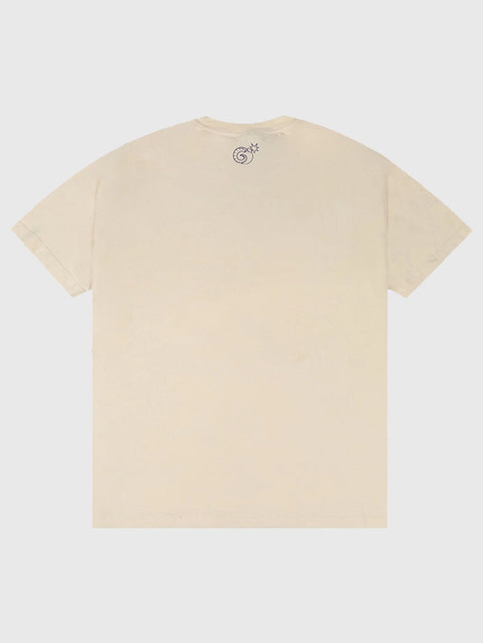 Beige The Hundreds x Los Angeles Rams bone T-shirt recreation blending casual streetwear and sporty team style.