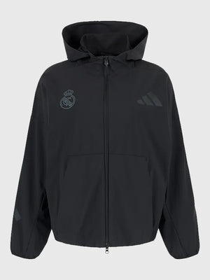 Adidas Urban Z.N.E. Real Madrid Track Jacket featuring minimalist branding and contemporary sportswear styling