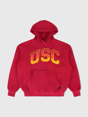 Red Aviator Nation 2026 University of Southern California hoodie combining breathable fabric and timeless collegiate appeal