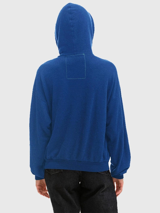 Aviator Nation RECREATED Seattle Seahawks 2026 blue hoodie with relaxed silhouette and striking helmet graphic design