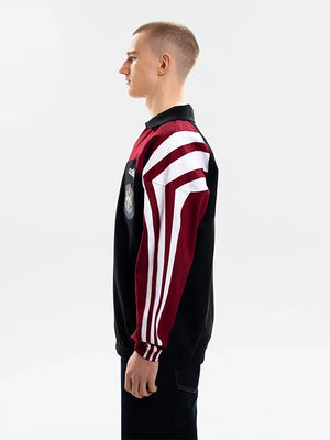 Adidas x Newcastle United inspired drill top reflecting the iconic 1995/96 season design