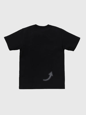 Black A Bathing Ape Kuromi 2026 tee featuring soft cotton fabric and high-contrast front graphic design