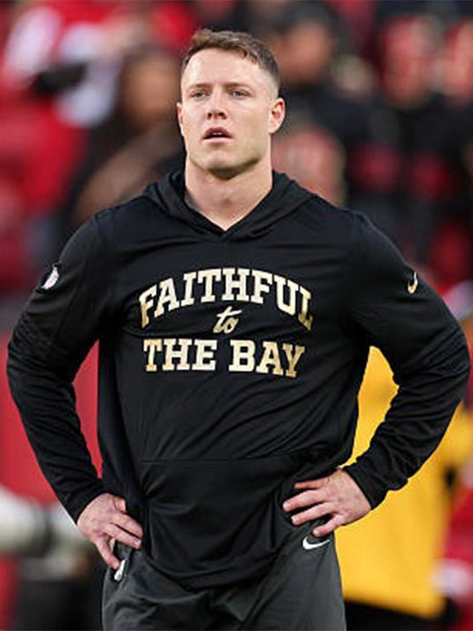 RECREATED San Francisco 49ers 2025 Rivalries sideline pullover hoodie T-shirt in black with lightweight comfort