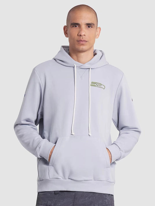 Grey Nike Rivalries 2025 hoodie inspired by Seattle Seahawks sideline apparel with modern fit