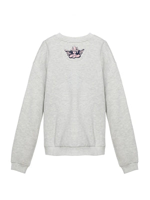 RECREATED Amanda Batula Summer House Season 10 Grey Crewneck Fleece Sweatshirt designed with comfortable fleece material and timeless casual appeal