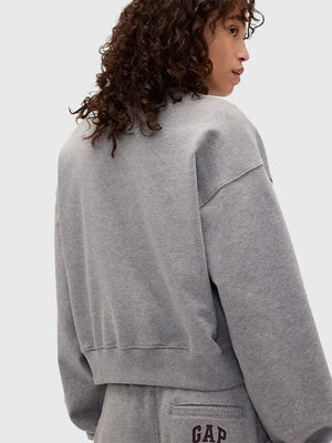 Victoria Beckham x Gap French Terry Sweatshirt designed with relaxed unisex fit and smooth everyday wear construction