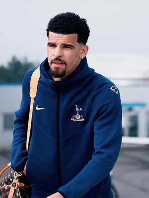RECREATED Tottenham Spurs FC Nike 2025/26 Navy T90 Hoodie made with comfortable tech fleece fabric and sporty casual design