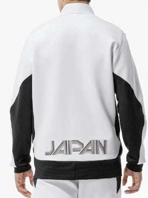 Recreated Team Japan Kaori Sakamoto Milano Cortina 2026 white and black jacket designed for cold weather comfort and sporty appeal