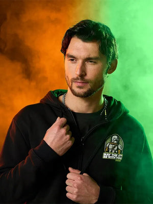 RECREATED Star Wars Day 2026 May the 4th Logo Collection Merch Hoodie featuring soft fleece fabric with a relaxed unisex silhouette and bold themed graphics