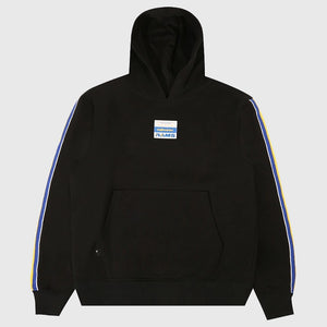 Recreation unisex The Hundreds x Los Angeles Rams black hoodie featuring bold team graphics and soft fleece fabric.